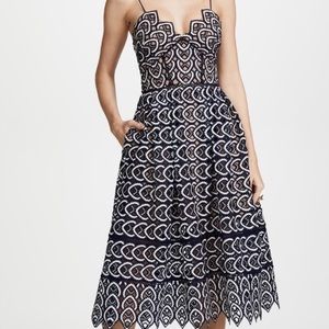 Self-Portrait Azalea Navy Dress Sz 8